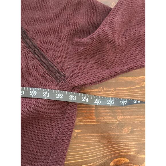 TAILOR VINTAGE Sweater 1/4 Zip L Plum Gorpcore Streetwear Preppy Dad Sweater - Picture 12 of 15